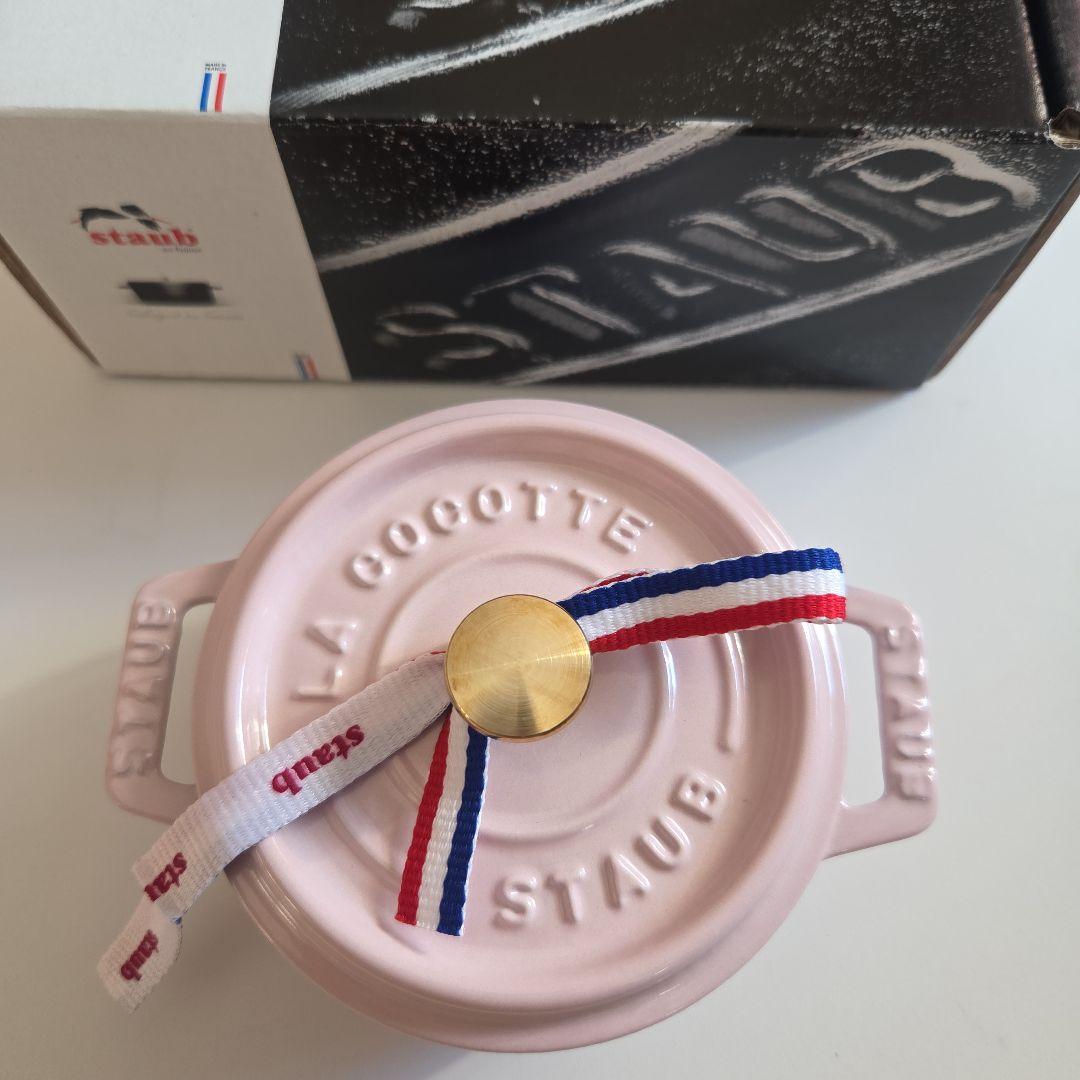 【新品・未使用】Staub ピコココットラウンド10cm ソルベローズ ピコ・ココット ストウブ ラウンド 10cm ソルベローズ｜STAUB 両手鍋
