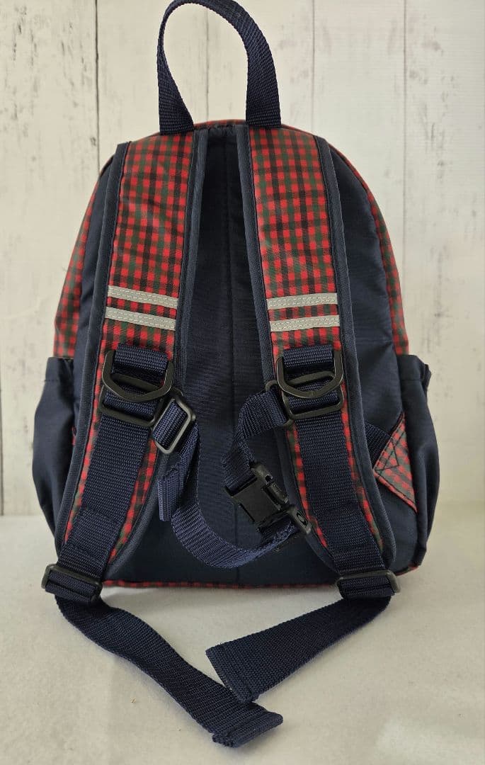 ファミリアFAMILIA赤系ファミリア チェック柄リュックサック - メルカリ