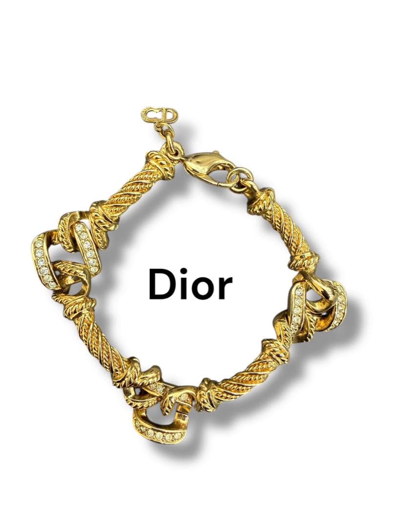 DIOR ヴィンテージ ブレスレット Christian Dior（ヴィンテージ ディオール） CD ロゴ ブレスレット