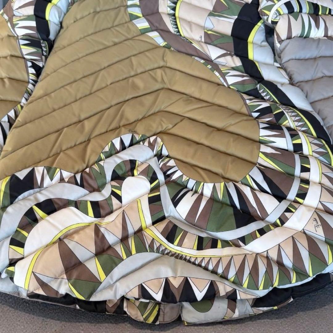 美品✨エミリオプッチ ダウンコート 希少カラー 総柄 ローマ製 38