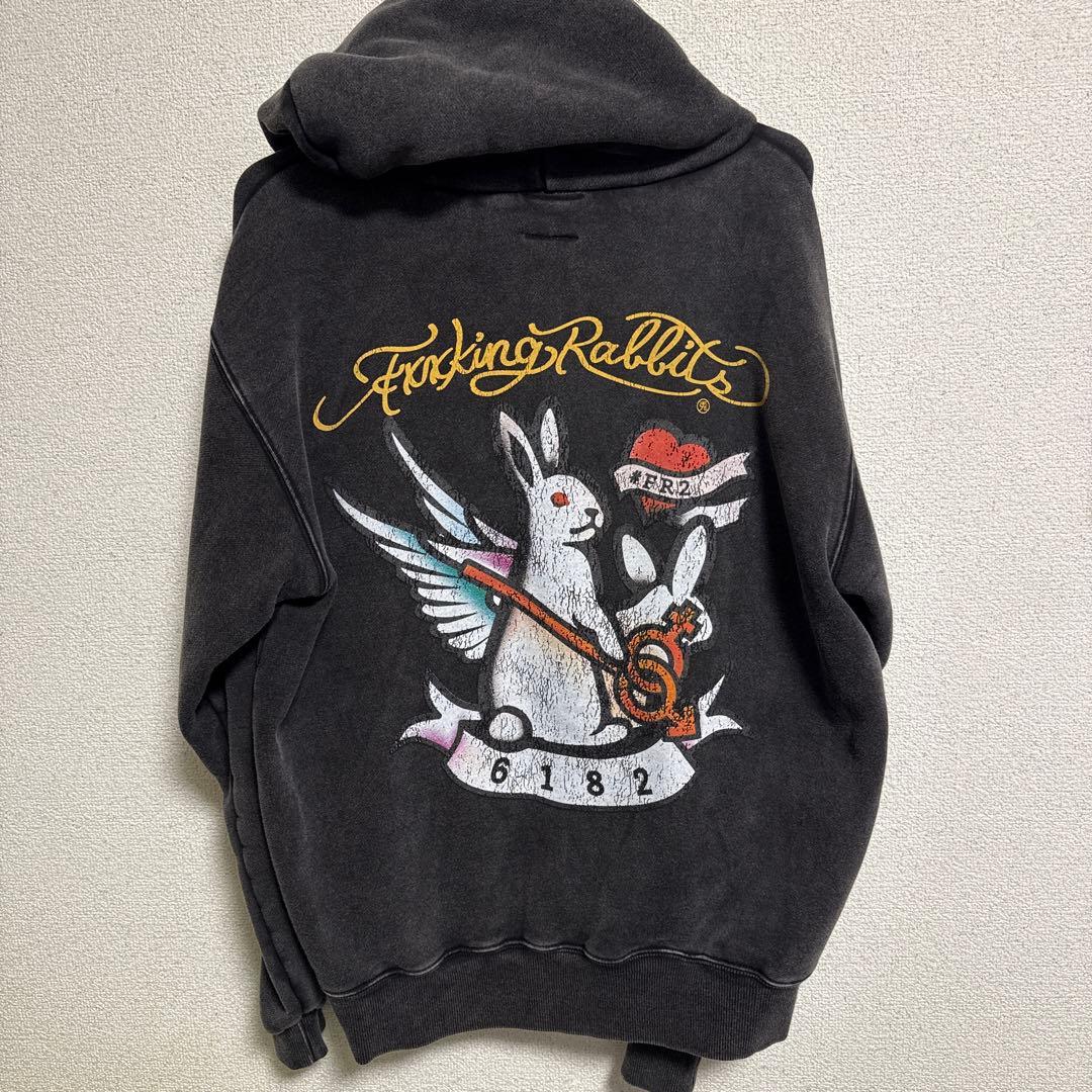 Fucking Rabbit パーカー Mサイズ ブラック - メルカリ
