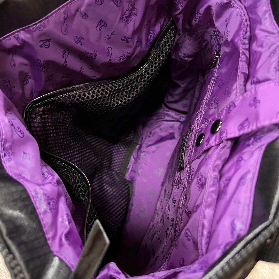 ANNA SUI プラネタ 2WAYリュックサック キルティング ブラック - メルカリ