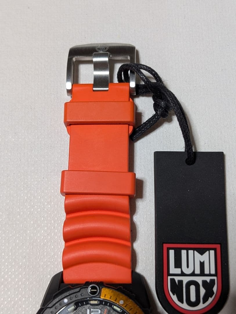 ルミノックス オレンジベルト LUMINOX 3729.NGU 黒色ベルト付き - メルカリ