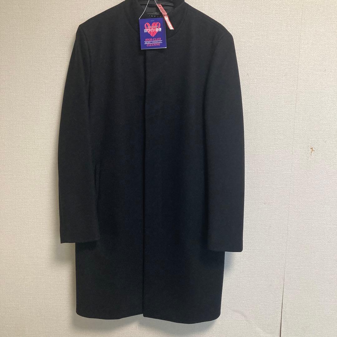 セオリー　黒 チェスターコート 膝丈　　　美品