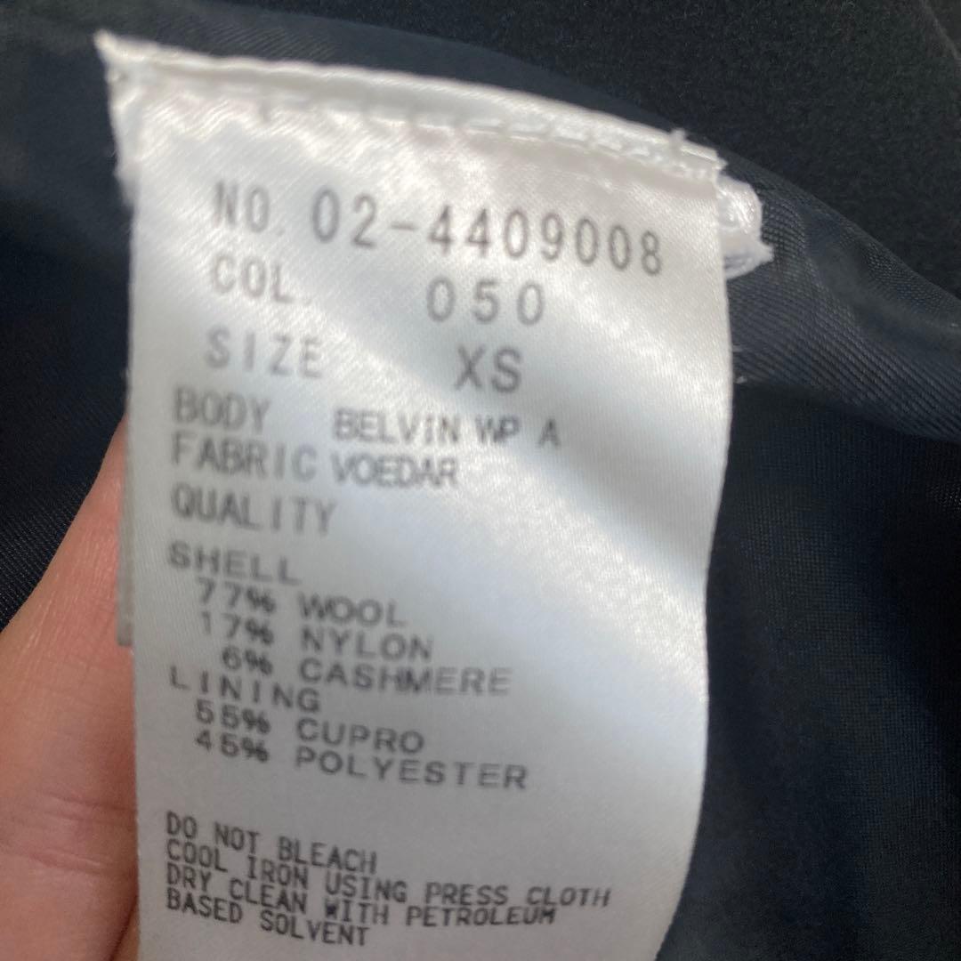 セオリー　黒 チェスターコート 膝丈　　　美品