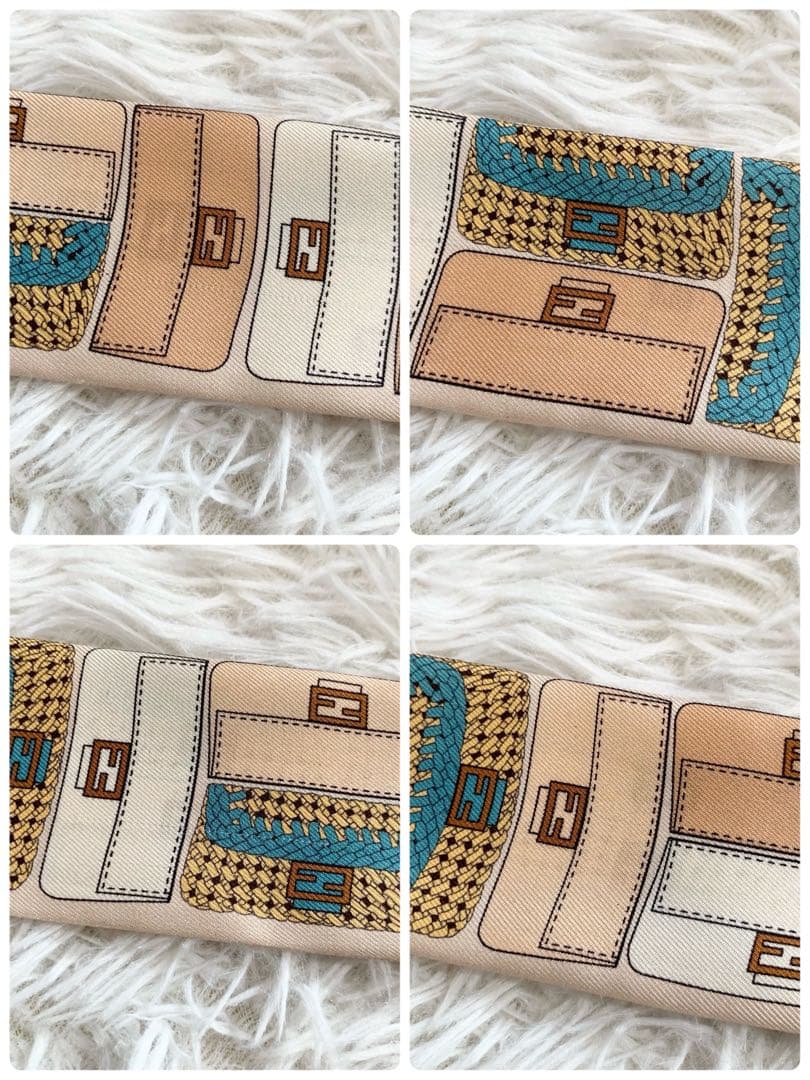 FENDI　フェンディ　マンマバケット柄　ラッピー　FFロゴ　ズッカ　スカーフ