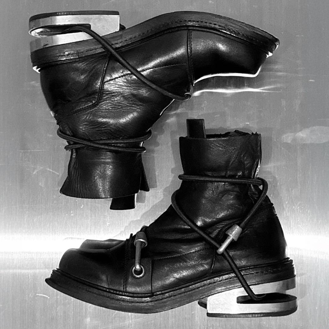 96FW Dirk Bikkembergs Bungee Cord Boots. - メルカリ
