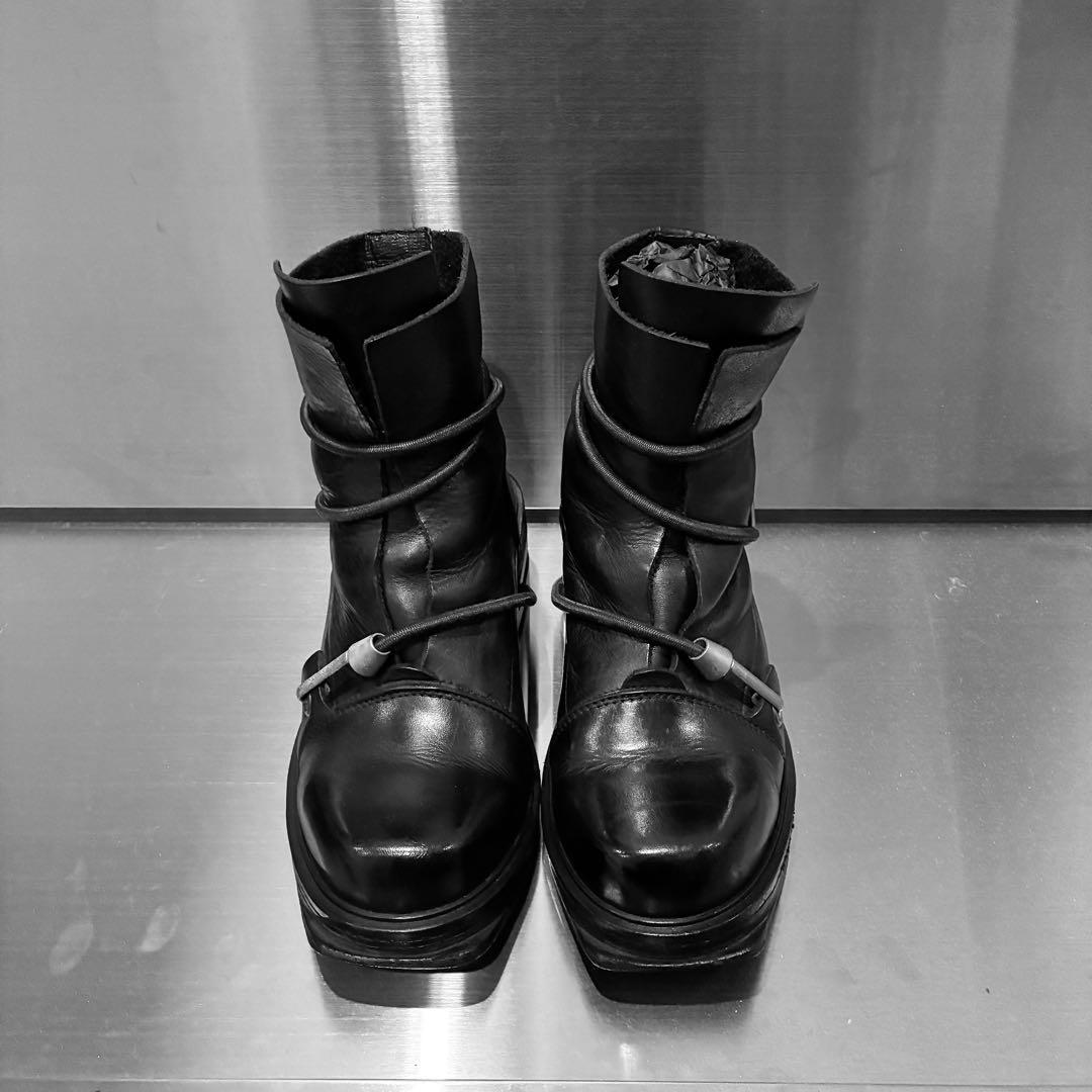 96FW Dirk Bikkembergs Bungee Cord Boots. - メルカリ