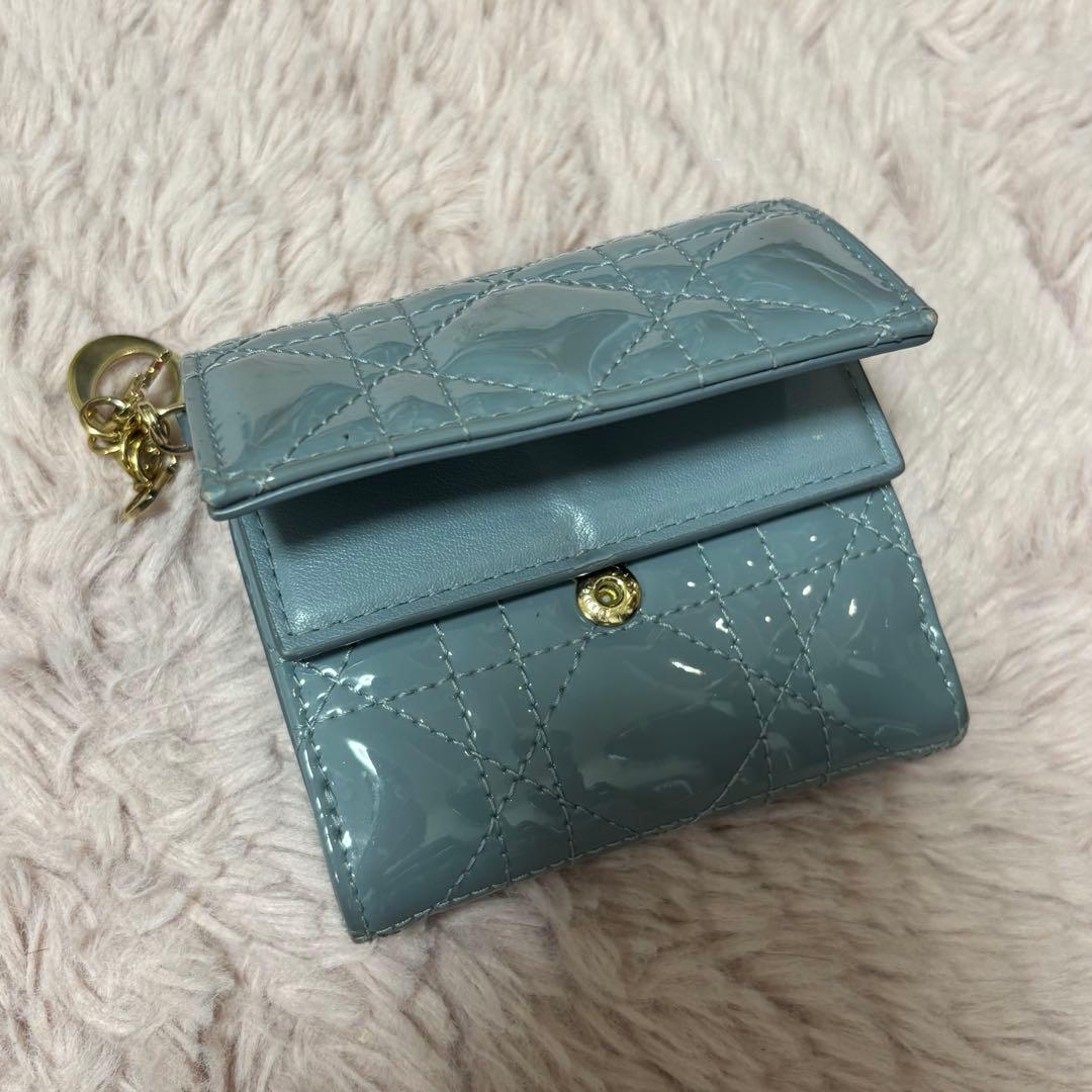 Lady Dior Lotus ウォレット カナージュ パテントカーフスキン - メルカリ