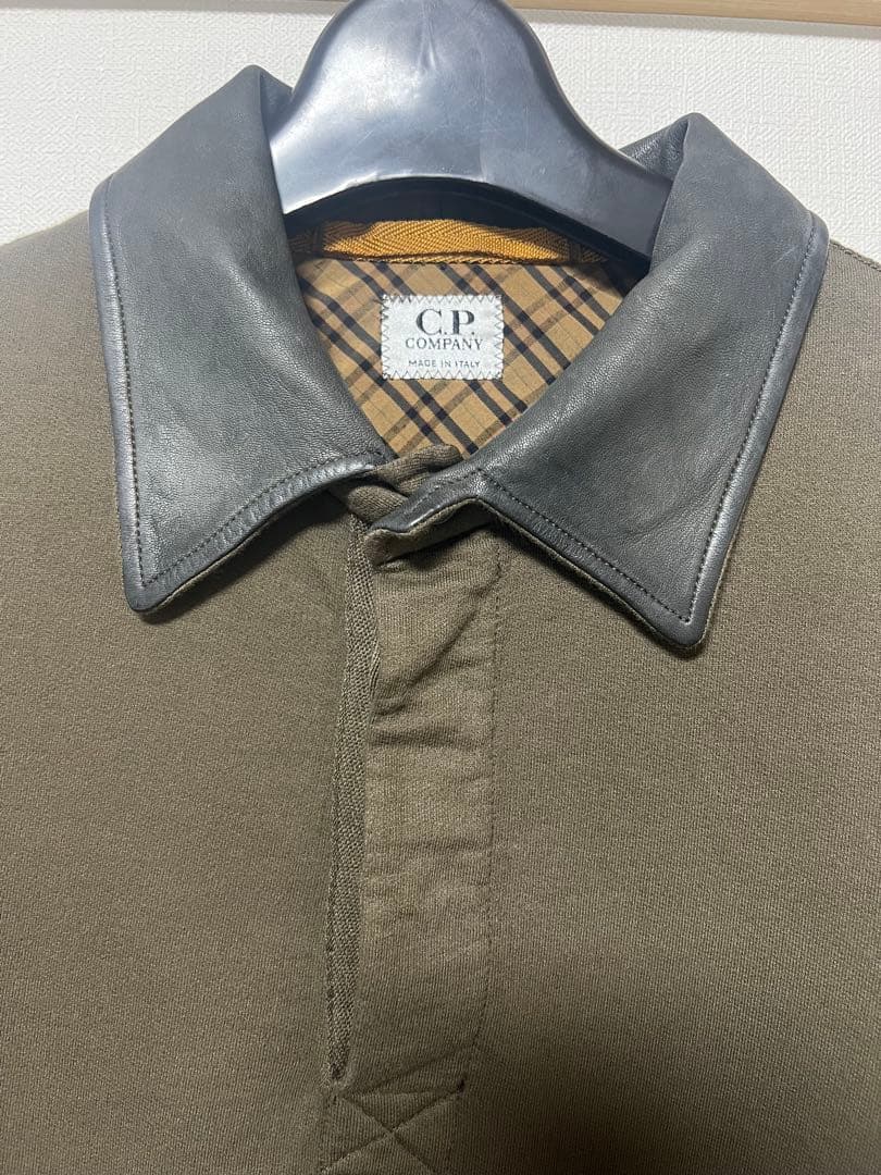 cpcompany シーピーカンパニー レザーカラーポロシャツ 00s