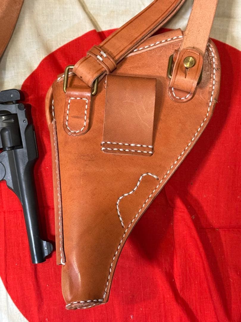 ☆日本軍 二十六年式拳銃用拳銃嚢 ホルスター（複製品）サバゲー 将校