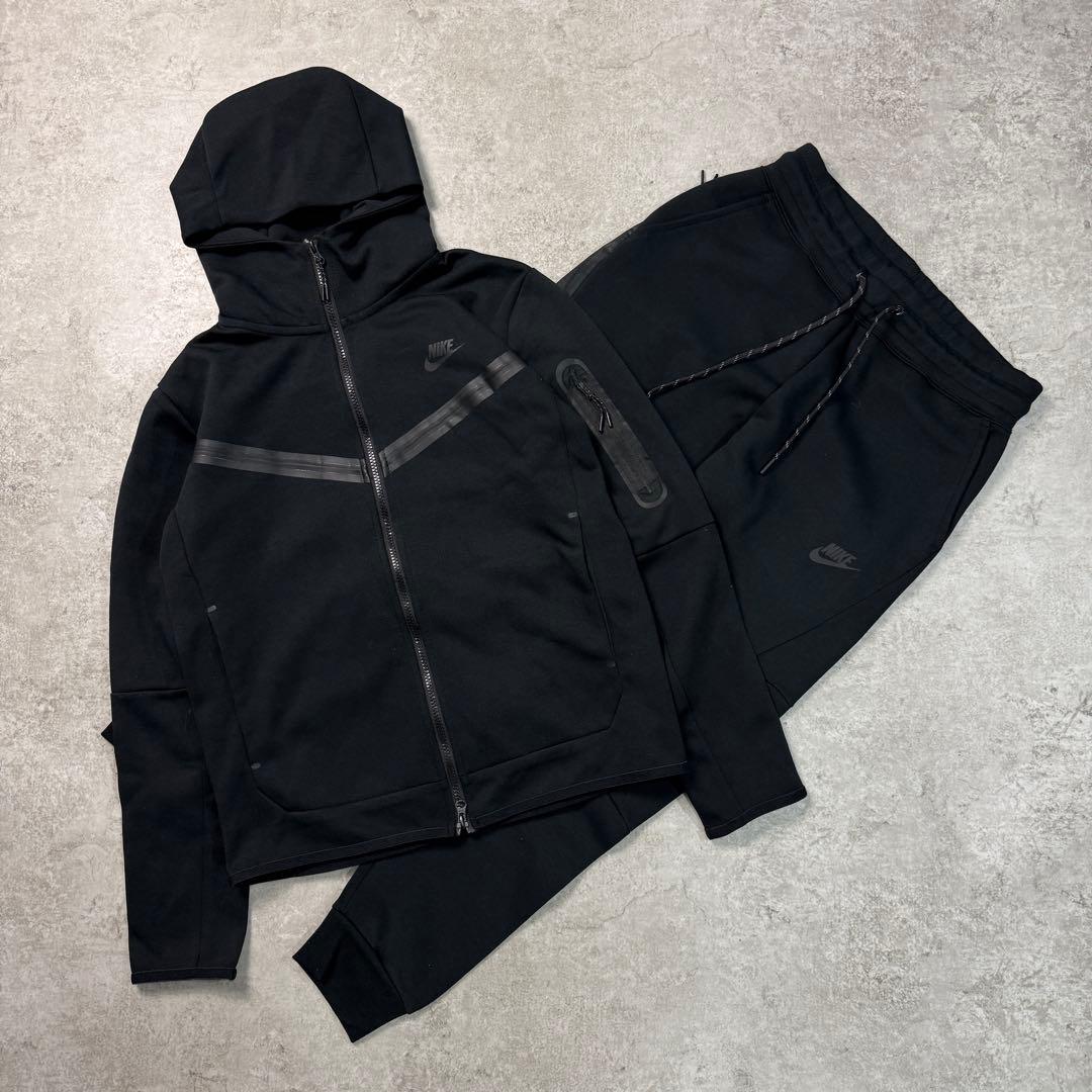 大人気ブラック□NIKE ナイキ【上下M】テックフリース セットアップ