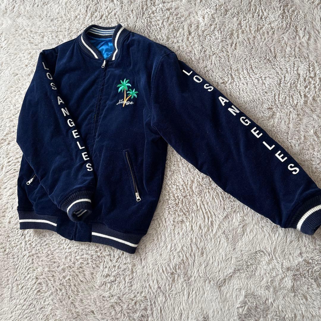 Xlarge ネイビー ジャケット EMBROIDERED WORK JACKET – XLARGE