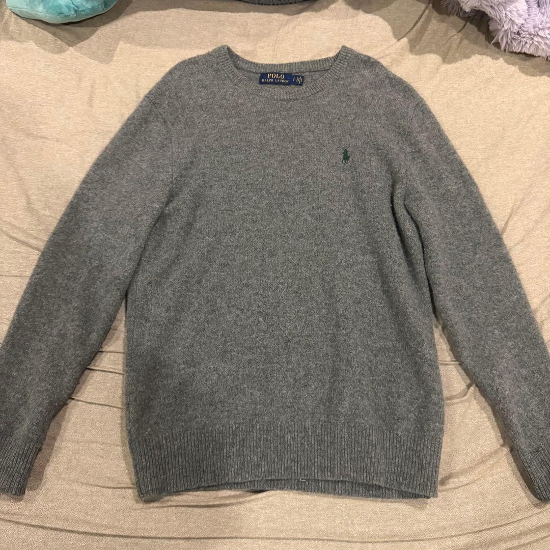Polo Ralph Lauren グレー クルーネックセーター - メルカリ