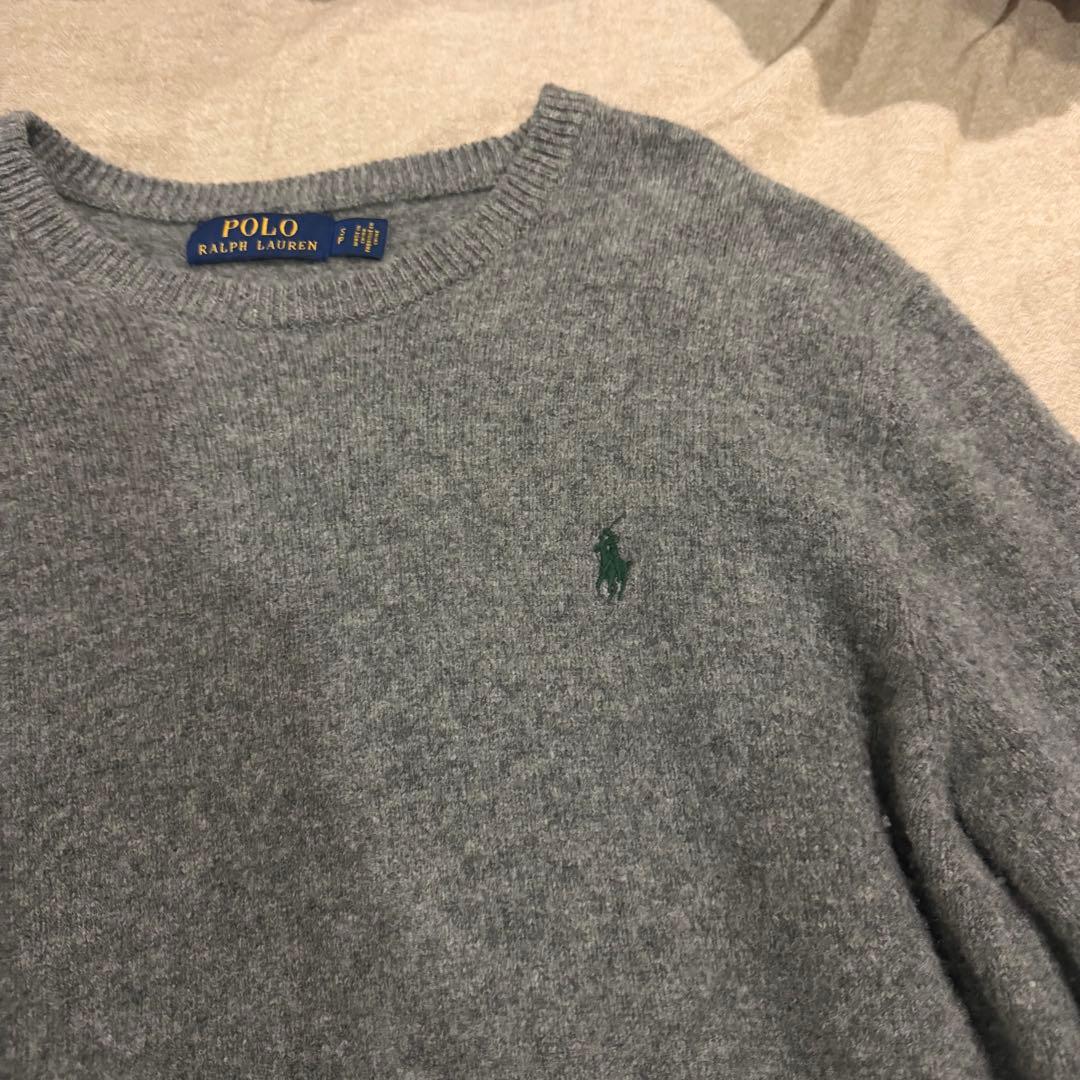 Polo Ralph Lauren グレー クルーネックセーター - メルカリ
