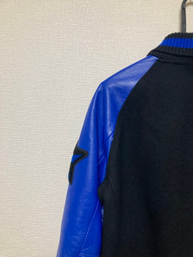 BEDWIN スタジャン アワードジャケット ベドウィン 青黒メルトン 野村