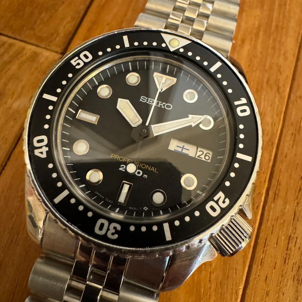 セイコー SEIKO クオーツ ダイバー 200m レトロ 7C43-6010 - メルカリ