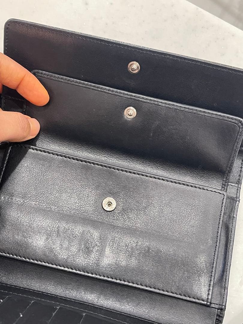 CHANEL 黒レザー 長財布