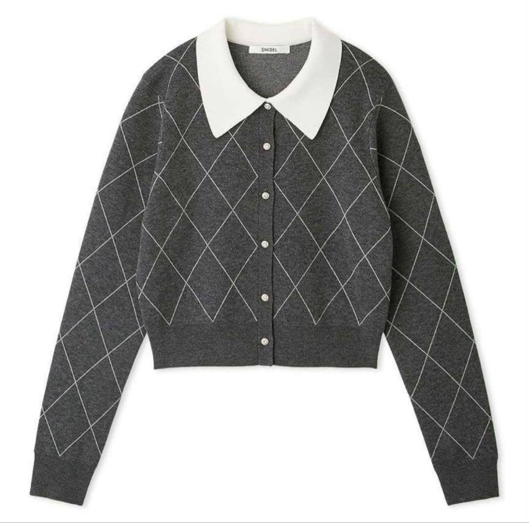 snidel 【USAGI ONLINE限定】アーガイルチェックカーディガン - メルカリ
