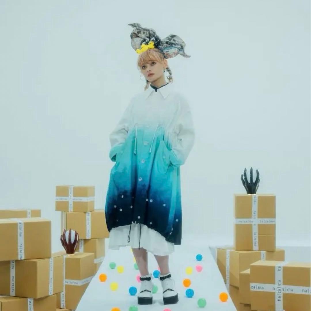 美品✴︎hazama/ハザマ 見えないものを見ようとして見上げた夜空のモッズコート は | ざ | ま。新作 見えないものを見ようとして見上げた夜空のシャツ