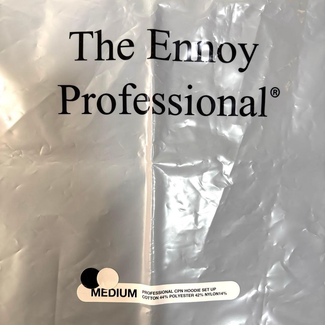 お値下げ】ENNOY エンノイ セットアップ ブラック/ホワイト フード型