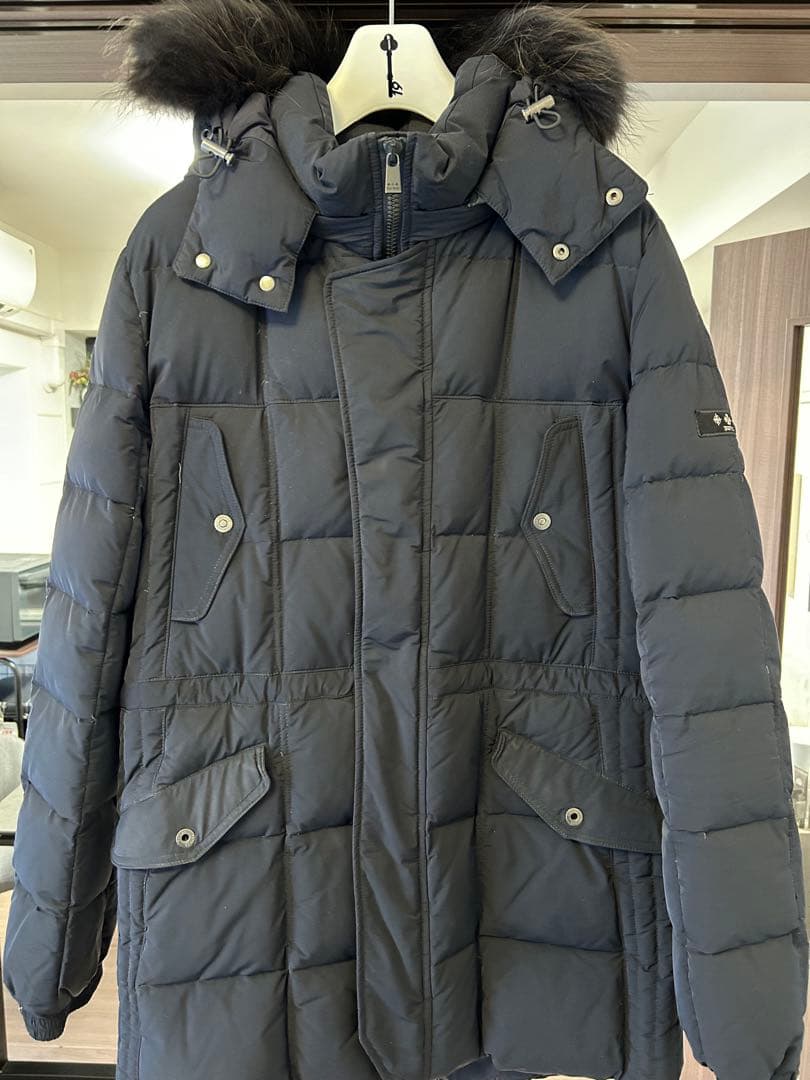 【美品】TATRAS ダウンジャケット TATRAS (タトラス) フード着脱 ウールブレンド ショートダウン