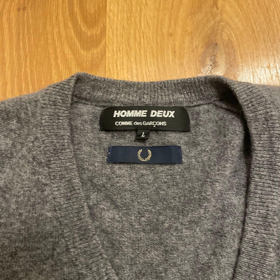 SALE！【ギャルソンオムドゥ×フレッドペリー】イタリア製ニット サイズ