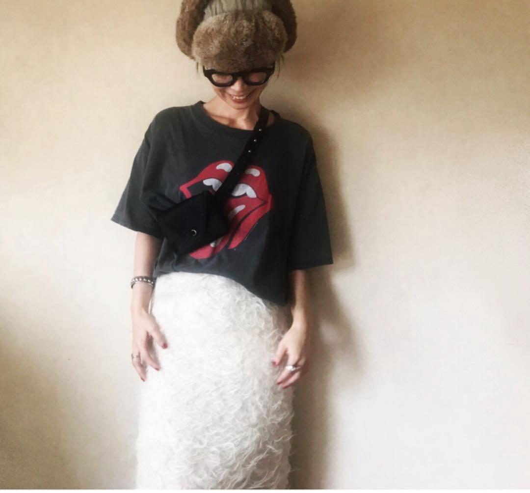 チャリータ　ウール　ファー　スカート me+em select（ミームセレクト） スカート シャギーファーミニスカート