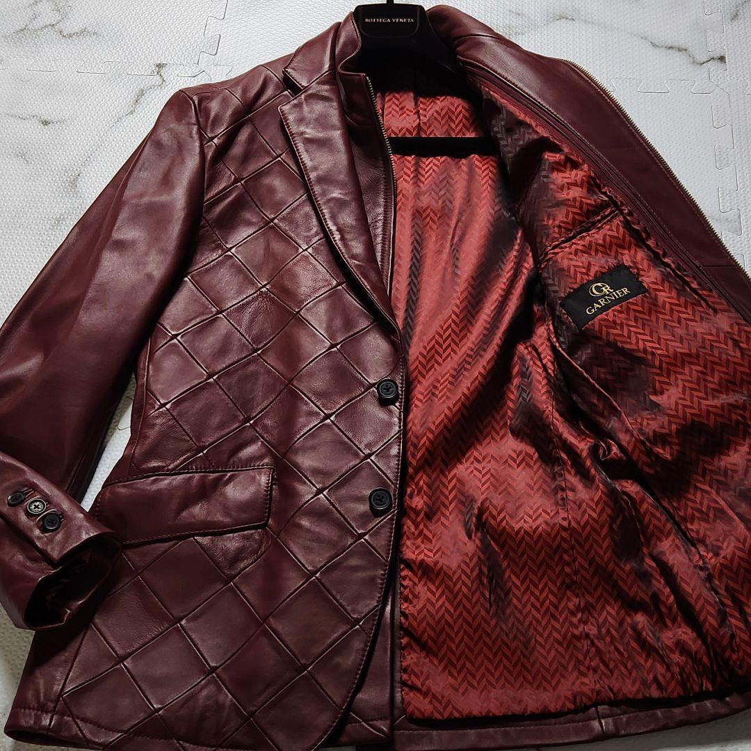 極美品✨L GARNIER 近年モデル レザージャケット キルティング 楽天市場】ダウンジャケット メンズ ライダースジャケット