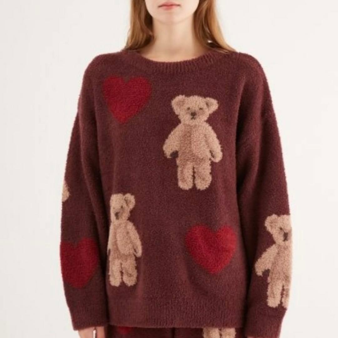 ジェラートピケ gelatopique ホリデー ベア ハート プルオーバー