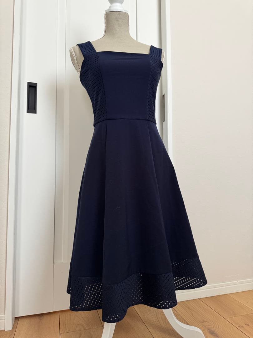 フォクシーニューヨークネイビーワンピース38 - メルカリ