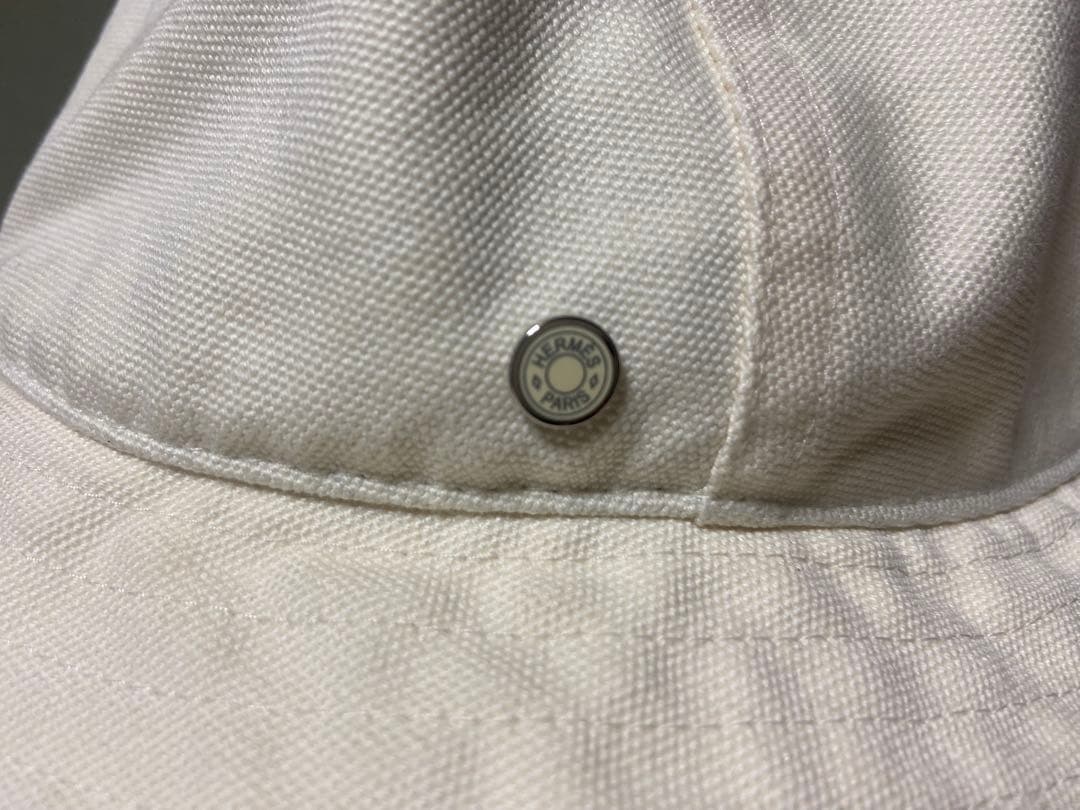 エルメス ハット ボブ エレナ アイボリー 58 HERMES