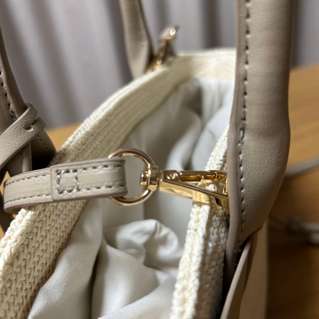 Herlipto Palma mini tote bag taupe かごバッグ