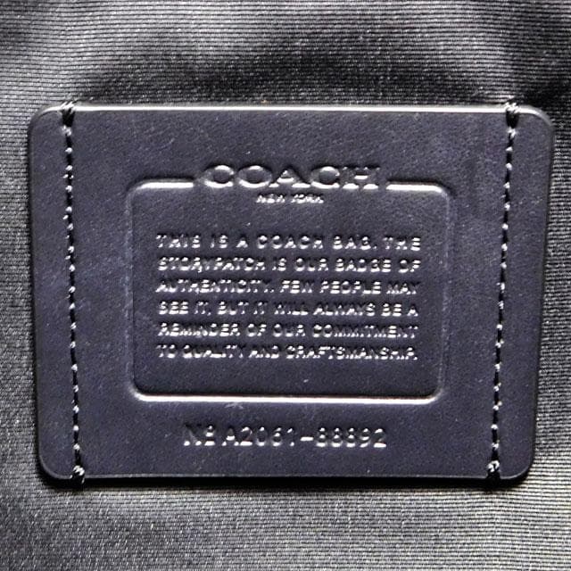 極美品 コーチ メッセンジャーバッグ ショルダーバッグ A4可 黒 88892