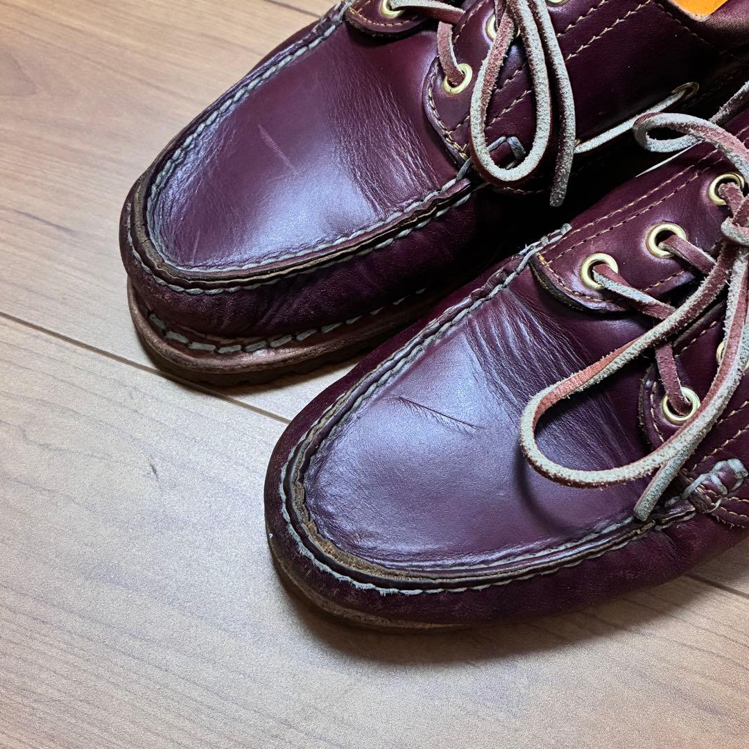Timberland 3eye 25.5cm バーガンディ デッキシューズ - メルカリ