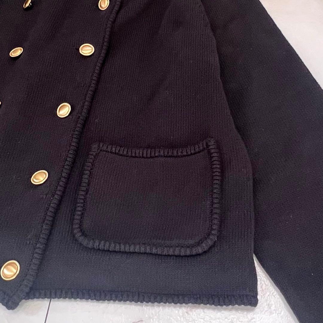 フレームワーク ニットWジャケット 金ボタン 23年モデル ネイビー
