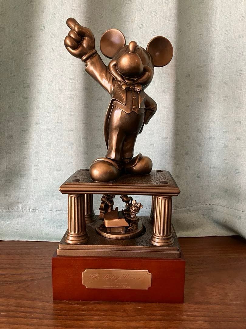 【非売品】ディズニーオーケストラー ブロンズ像 オルゴール 第一生命 希少 貴重