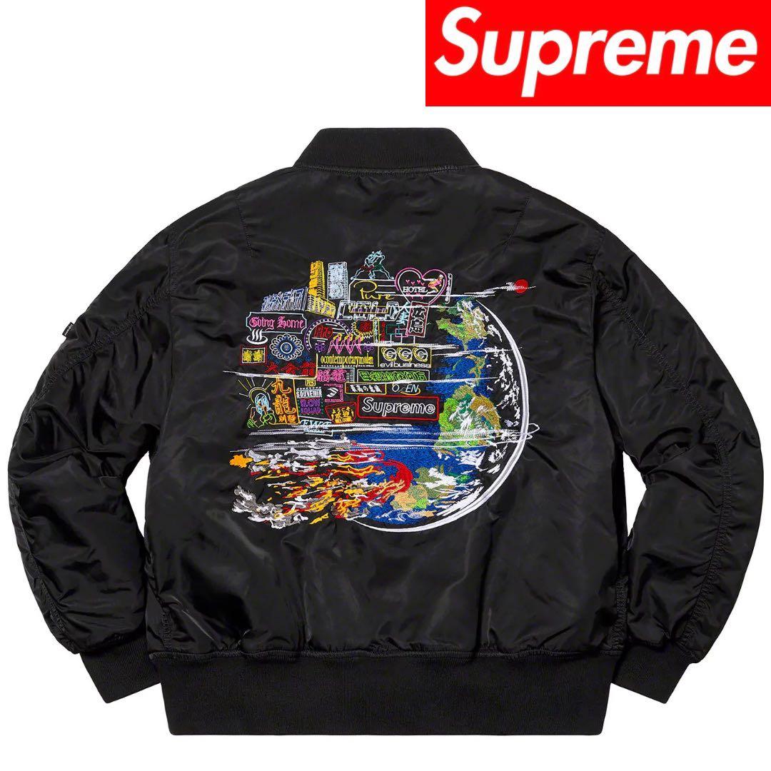 新品Supreme×AOI×Alpha Industries 高機能刺繍MA－1 - メルカリ
