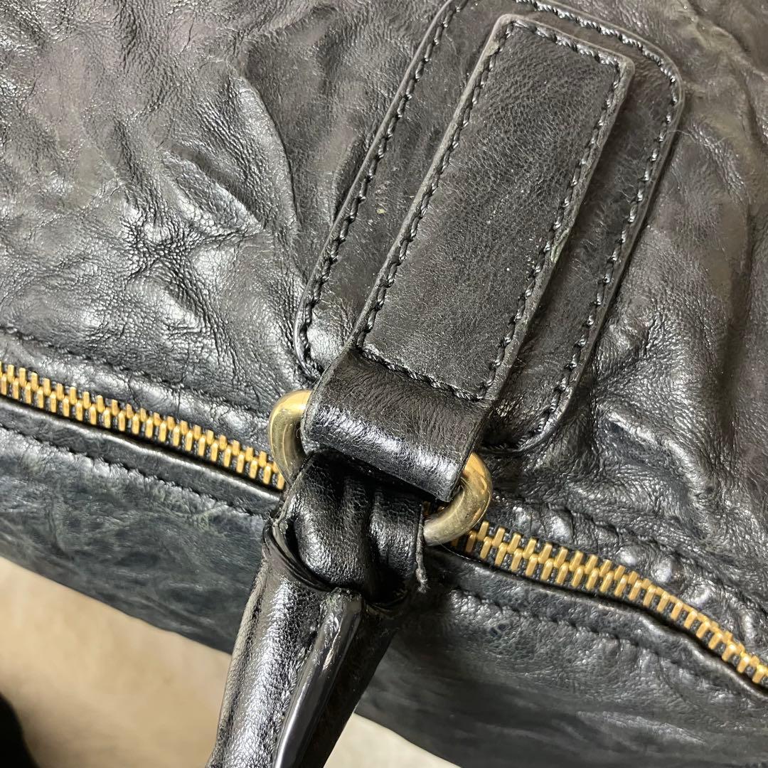 ジバンシー✨パンドラ 2way シワ加工 ロゴ金具 黒 ショルダーバッグ