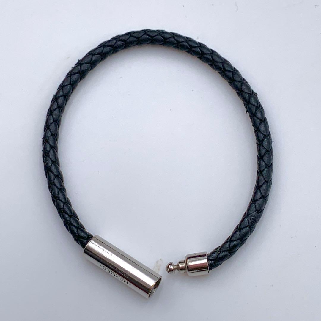 HERMES エルメス ゴリアテ ブラックコード シルバー金具 箱付き - メルカリ