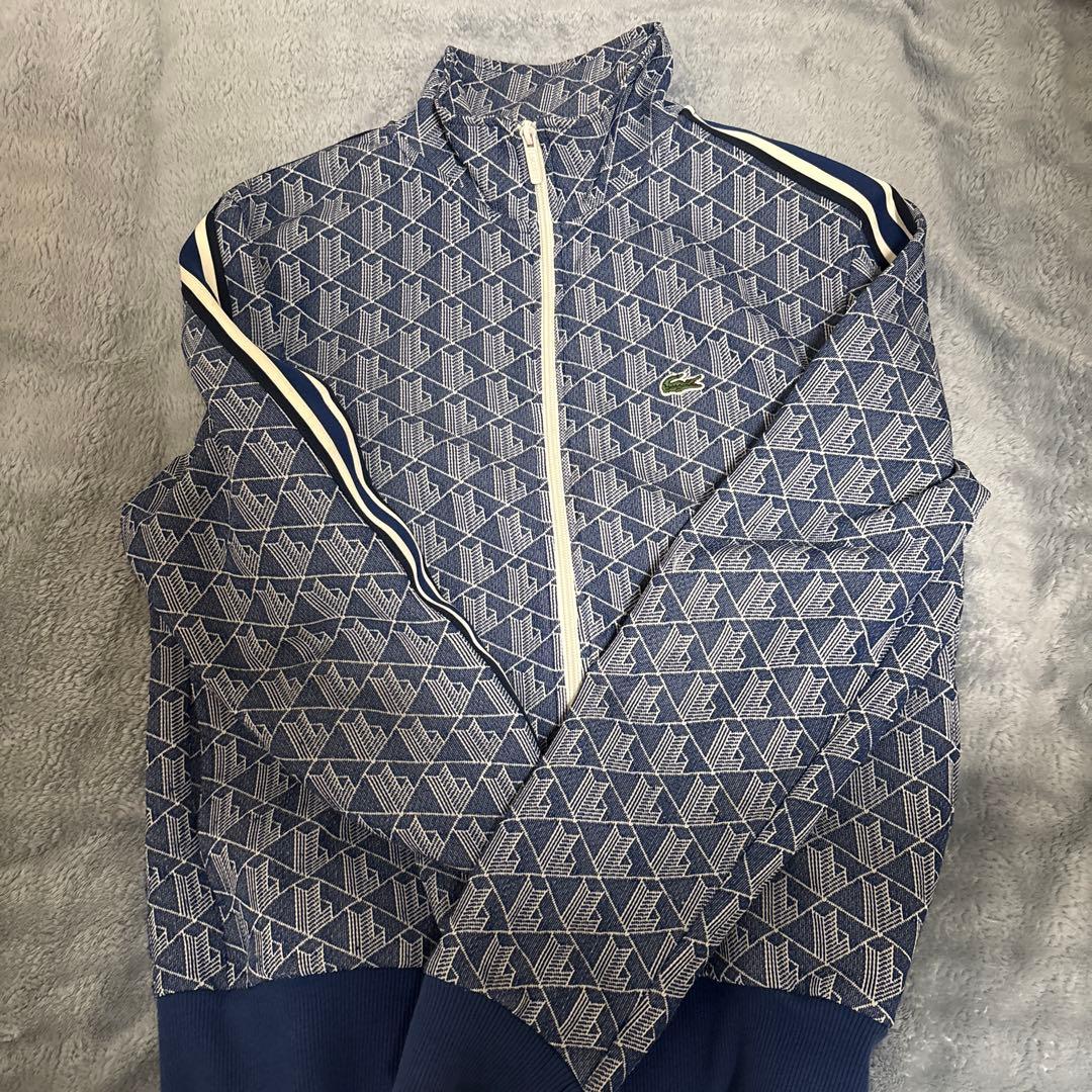Lacoste 幾何学模様 ジップアップジャージ - メルカリ