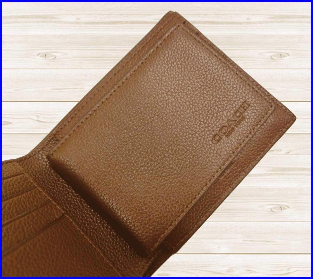 新品コーチCOACH◆3-IN-1ウォレット札入パスケースカードカーフレザー