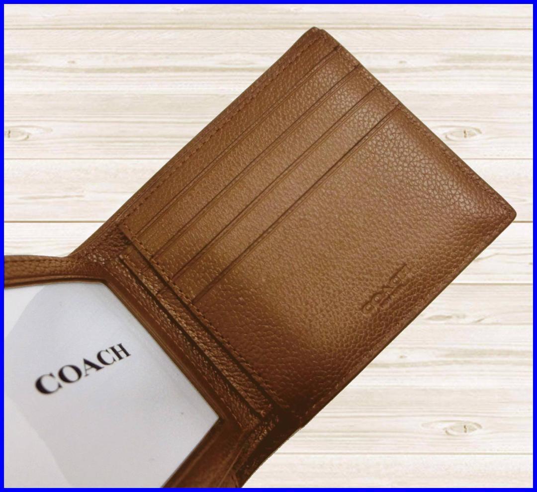 新品コーチCOACH◆3-IN-1ウォレット札入パスケースカードカーフレザー