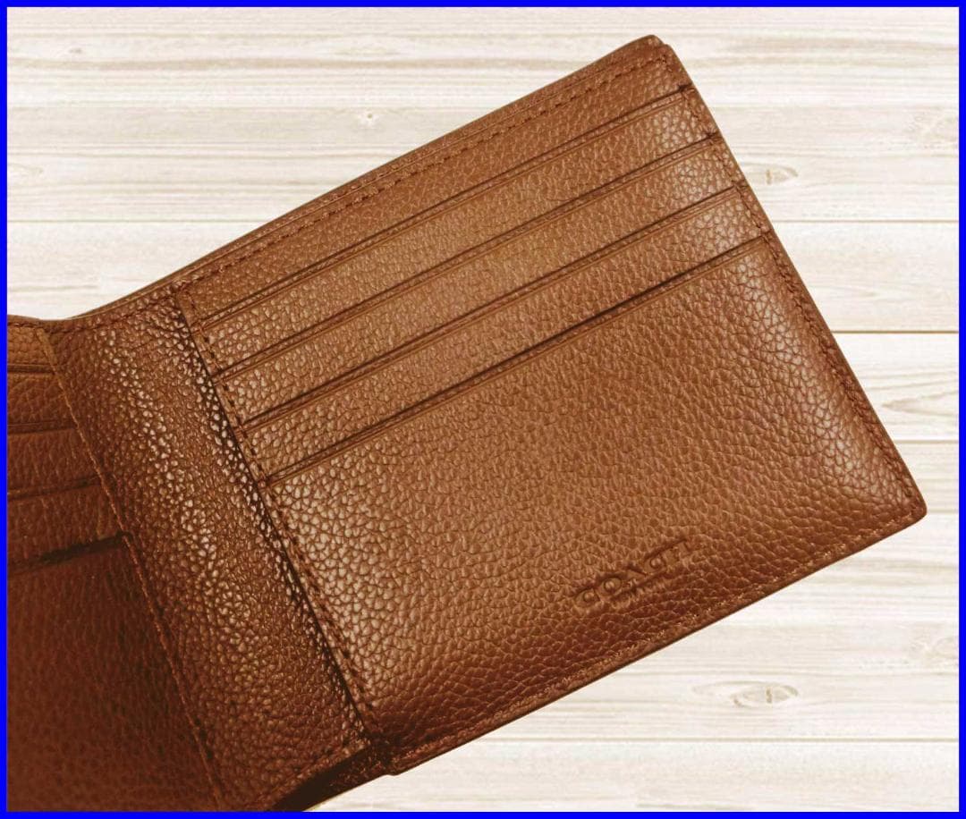 新品コーチCOACH◆3-IN-1ウォレット札入パスケースカードカーフレザー