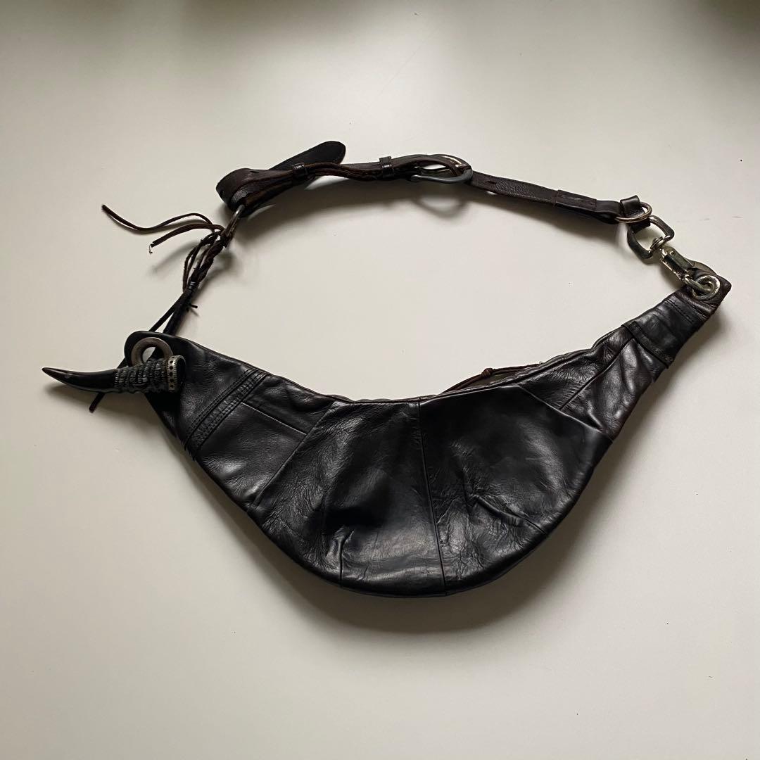 ブラウン レッド アルフレッド バニスター 三日月 ショルダーバッグ