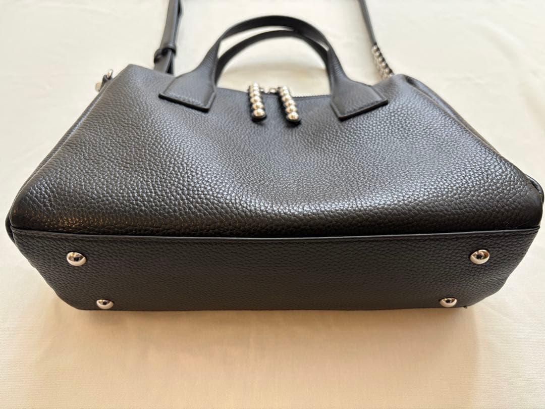 【ear PAPILLONNER】スタッズボストンバッグ　ブラック