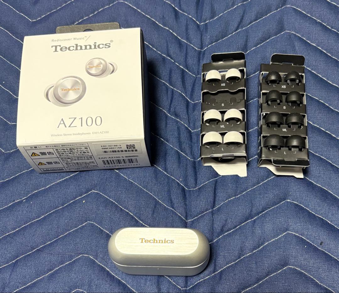 テクニクス Technics EAH-AZ100 ワイヤレスイヤホン　シルバー 完全ワイヤレスイヤホン シルバー EAH-AZ100-S [ワイヤレス(左右分離