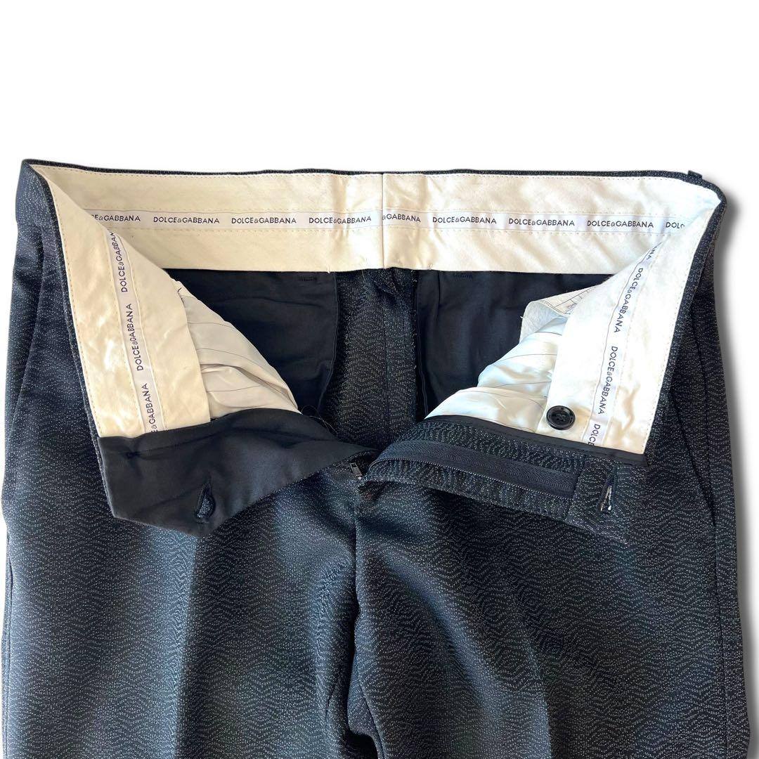 美品 ドルチェ アンド ガッバーナ ウェーブ ジャカード スーツ 44