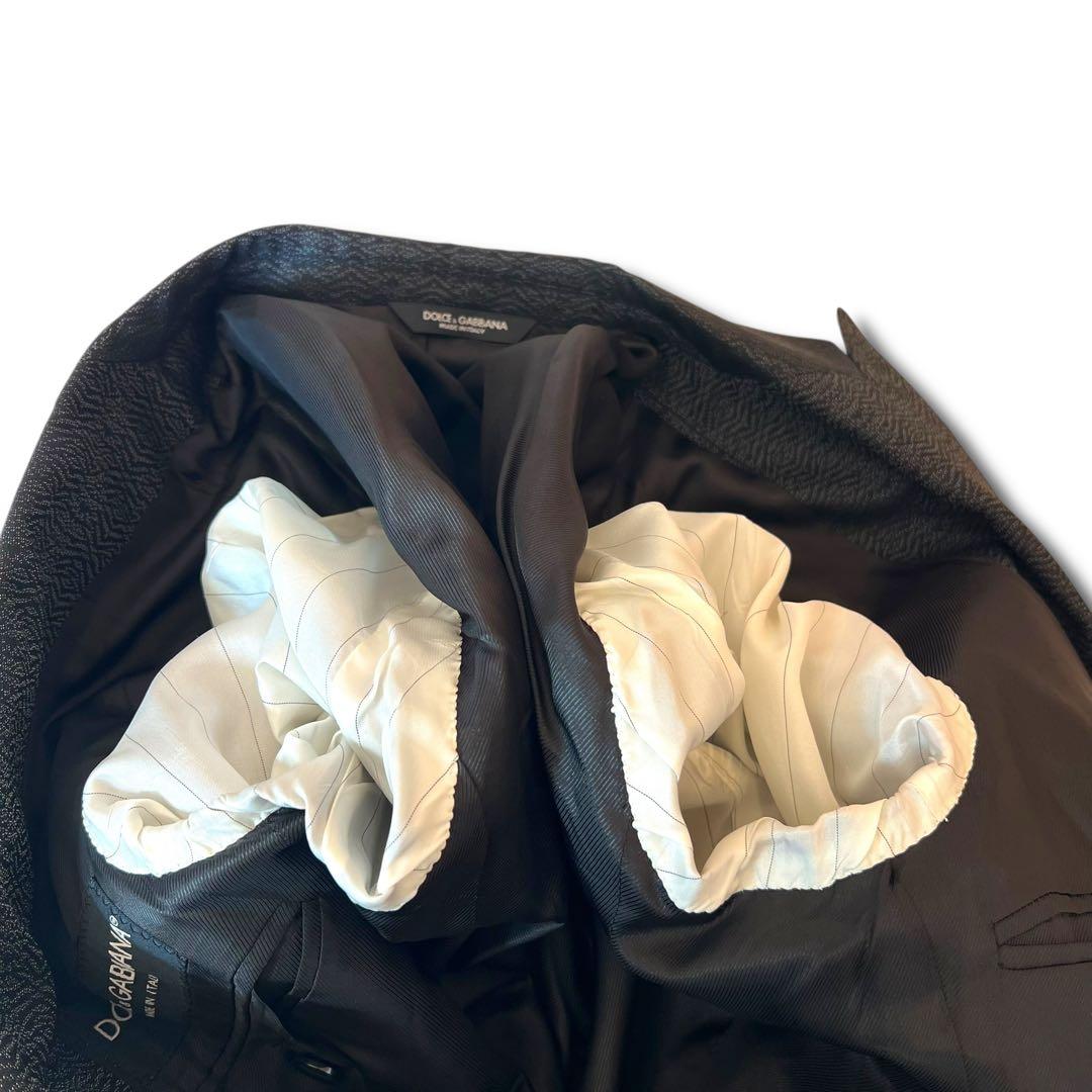 美品 ドルチェ アンド ガッバーナ ウェーブ ジャカード スーツ 44