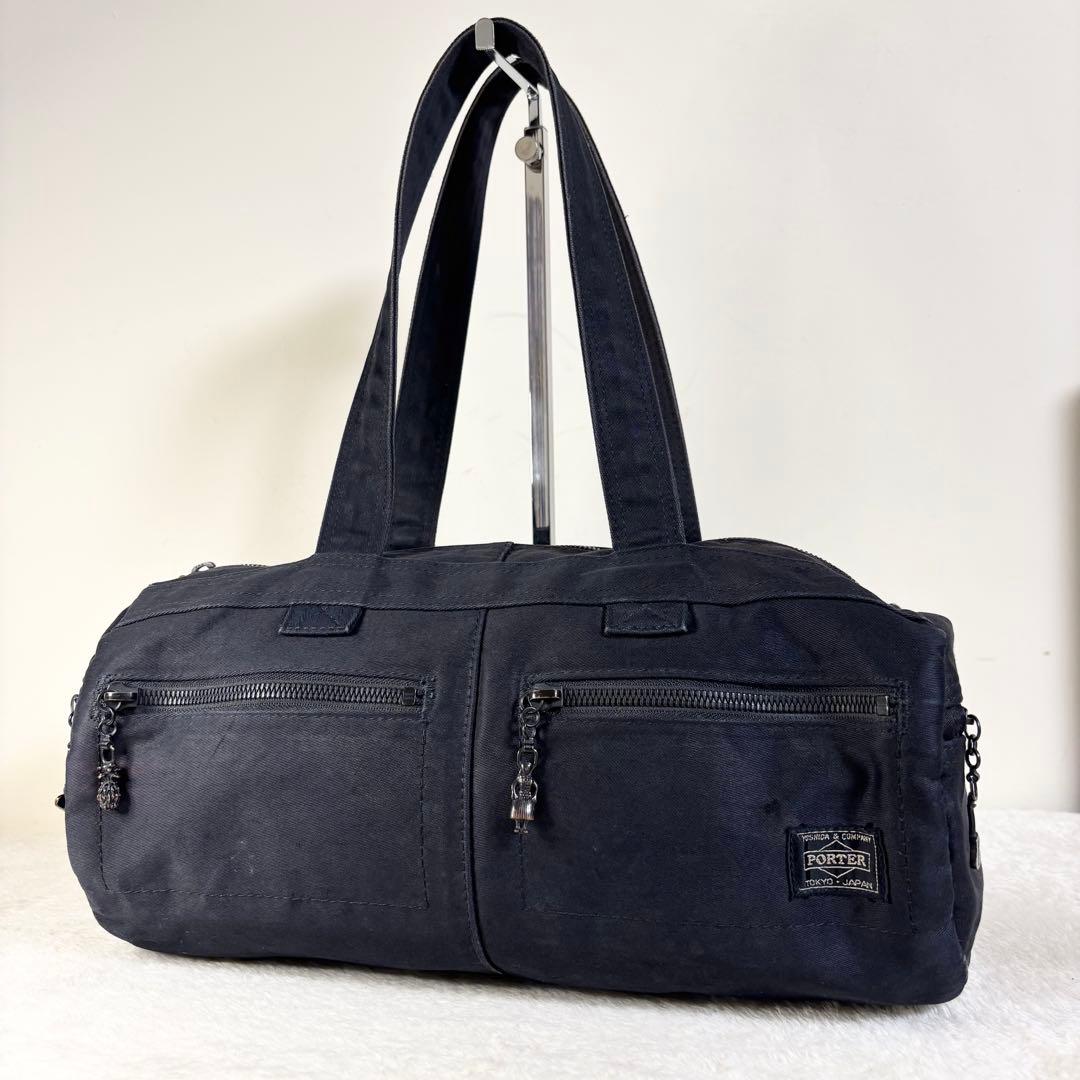 ALOHA PORTER】ポーター アロハ ミニボストン ハワイアン ブラック